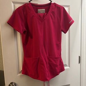 Skechers Hot Pink Scrub Top